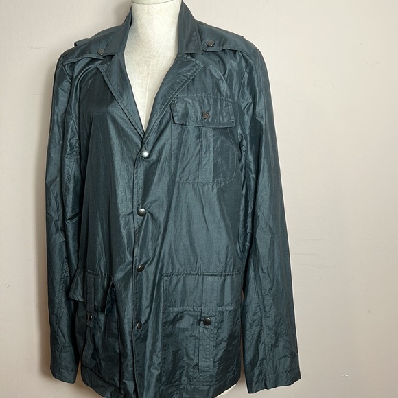 Obakki Cotton Silk Lightweight Black Jacket size M - Picture 2 of 11